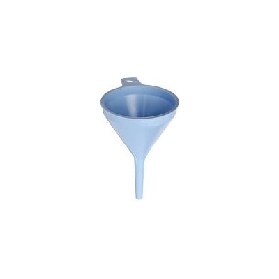 Trychtýř plast s uchem 8 cm modrý