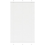 vidaXL Плисирана щора Бяла 115x200 cm Ширина на плата 114, 4 cm (4015520)