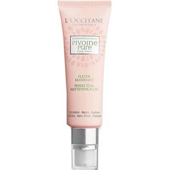 L'Occitane Pivoine Pure Fluide Matifiant матиращ флуид с хидратиращ ефект за жени 50 мл