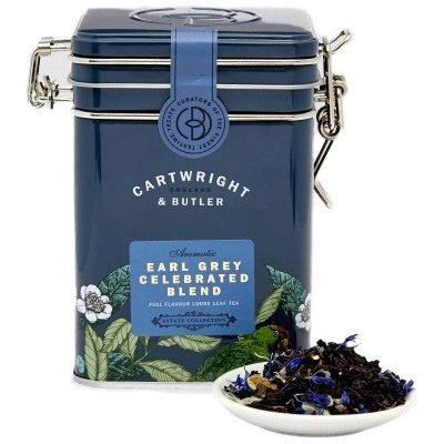 Cartwright & Butler Černý čaj Earl Grey v plechové dóz 90 g