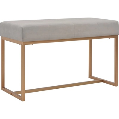 Vidaxl Lavice 80 cm šedá sametová