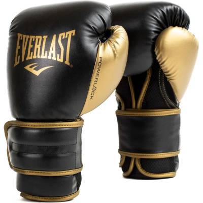 Everlast Боксови ръкавици Powerlock черни за спаринг и тренировки (P00002661)