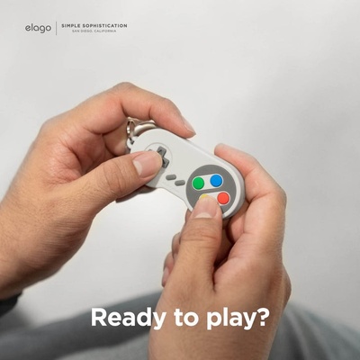 elago Силиконов ключодържател за Apple AirTag - Elago AirTag W5 Gaming Console Case (розов) (EATW5-SPK)