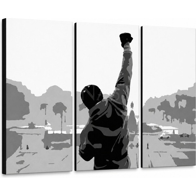 Ručne maľovaný POP Art obraz ROCKY - 90x60 cm