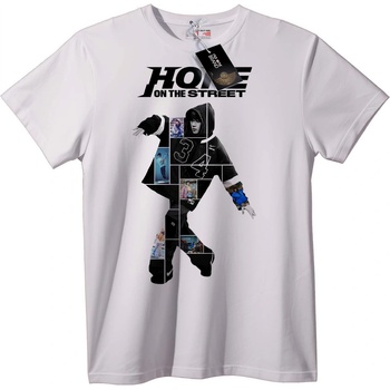 NOONEBRAND Тениска Hope on the Street - 2XL, Black