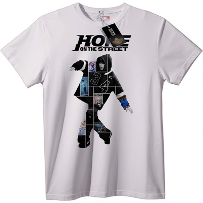 NOONEBRAND Тениска Hope on the Street - 2XL, Black