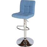 Bogdan Furniture Am Бар стол Калипсо-12 текстил -светло син