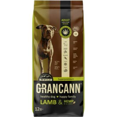 Grancann Adult Medium & Large Lamb & Hemp seeds 12 kg