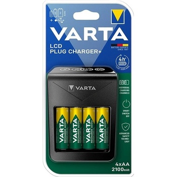 Varta LCD Plug Charger + 4x AA 2100mAh 57687101441