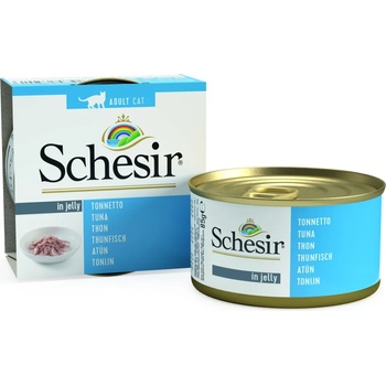 Schesir Cat Tuna - Консерва за котки с риба тон в желе 85 гр. /3 броя