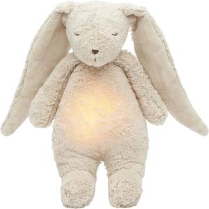 MOONIE Мека играчка Moonie Organic 2.0 - Bunny, с нощна лампа и успокояващи звуци, Sand (K-KSA2) - ozone