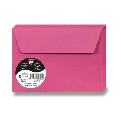 Clairefontaine Barevná obálka C6 samolepicí - růžová - 1 ks - 1330/1055760