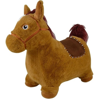 Teddies Kůň hopsací středně hnědý