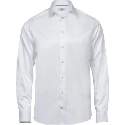 TEE JAYS tj4020 / Мъжка риза с дълъг ръкав от твил - бяла xl (18402000104)