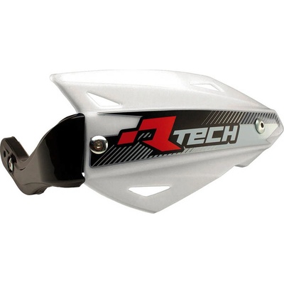 RACETECH (RTECH) chrániče páček VERTIGO ATV barva bílá (se 3 typy úchytů na řídítka)