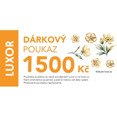 Luxor Elektronický dárkový poukaz 1500 Kč - Květinový