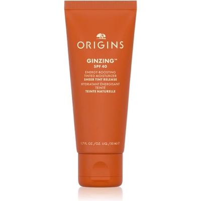 Origins GinZing Energy-Boosting Tinted Moisturizer дневен крем с ревитализиращ ефект SPF 40 цвят 1 50ml