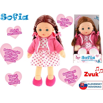 Mikro trading Sofinka česky mluvící 31 cm blondýna