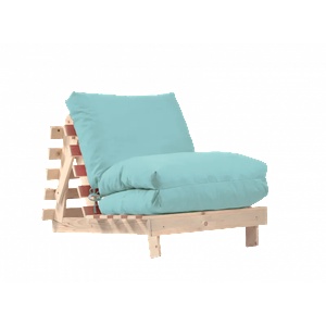 PUFRELAX Фотьойл, Fubsy Wood, Bombay Midsummers Dream - разтегателен шезлонг, дърво, текстил (PUF-FM-FBS-PT-MID) - topmall