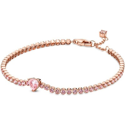 PANDORA tenisový náramek Třpytivé srdce 16 580041C01-16