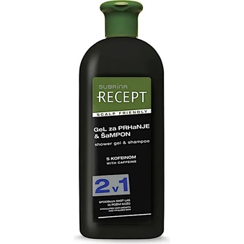 Šampon a sprchový gel 2v1 s kofeinem Subrina Recept Shower Gel a Shampoo Scalp Friendly 400 ml
