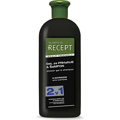 Šampon a sprchový gel 2v1 s kofeinem Subrina Recept Shower Gel a Shampoo Scalp Friendly 400 ml