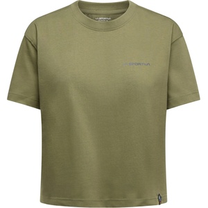 La Sportiva Дамска тениска La Sportiva Women's Trilogy Crop T-Shirt - Cypress / Chalk (916-7409-0114)