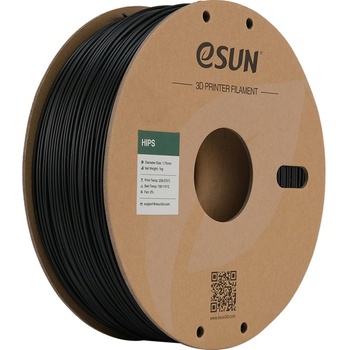 eSUN HIPS Black - 1, 75 mm / 1000 g (HIPS175B1P1)