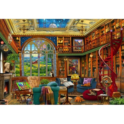 Bluebird Puzzle - Puzzle Country Library - 1 000 piese