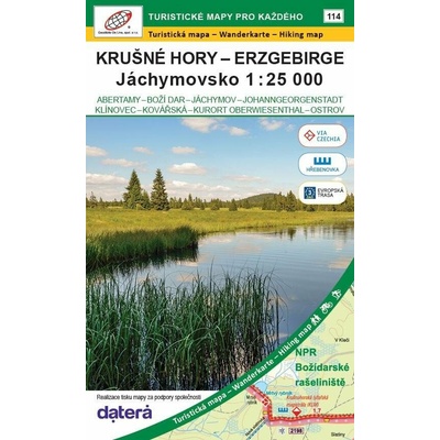 Krušné hory - Erzgebirge, Jáchymovsko 1:25 000