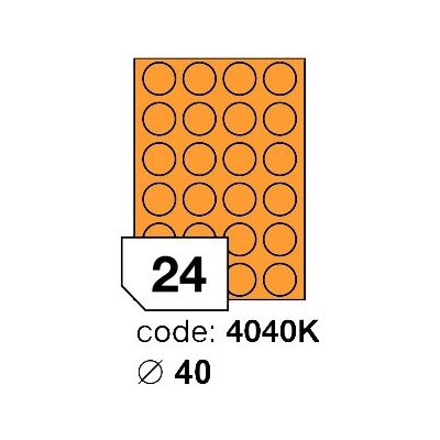 Rayfilm 40 mm 300 archů, fluo oranžová, R0133.4040KD