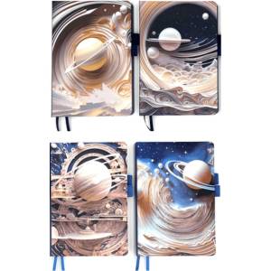  Тефтер Foryou с твърда корица, закопчалка и разделител 16.2 х 11 см. 6500-26