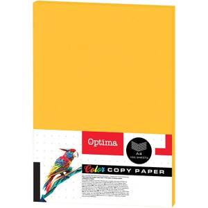 Optima Цветна копирна хартия optima a/4 75 г неоново оранжево 100 листа/пакет 130071 (130071)