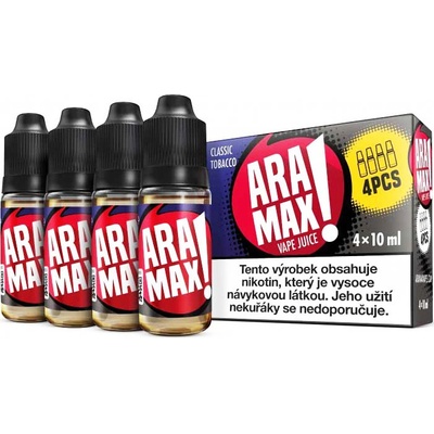 Aramax 4Pack Classic Tobacco 4 x 10 ml 12 mg