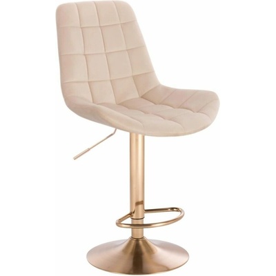 LuxuryForm Design Paris Velur na zlatom tanieri krémová