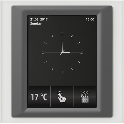 ELKO EP RF Touch-W Сензорно устройство за управление Стъкло Тъмно сив Светло сив (RFTW-AGL-BDG-CLG)