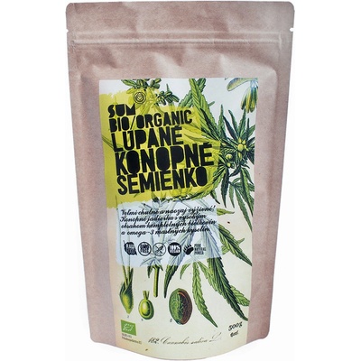 SUM bio organic loupané konopné semínko 500 g