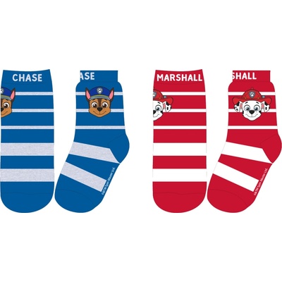 Paw Patrol Tlapková patrola Chlapčenské ponožky červená / modrá