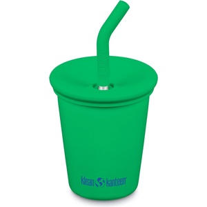 Klean Kanteen Детска чаша Klean kanteen Kid's Kanteenkid Steel Cup with Straw Mug - Vibrant Green - размер 296 ml (532-3780-0311)