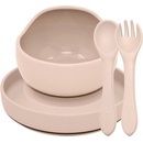 PETITE&MARS Set jedálenský silikónový TAKE&MATCH Desert Sand 3 ks