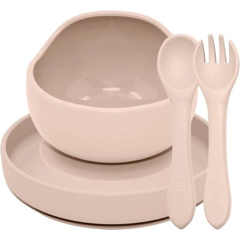 PETITE&MARS Set jedálenský silikónový TAKE&MATCH Desert Sand 3 ks