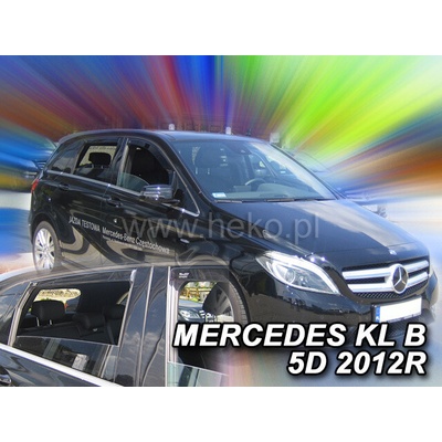 Deflektory Mercedes Class B W246 2011-2019 predné + zadné