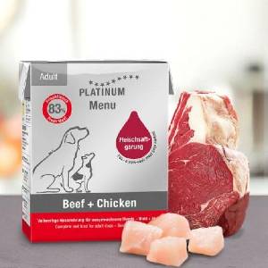 PLATINUM Menu Мокра храна за кучета с 83% прясно месо - различни видове