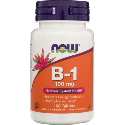 Now Foods Vitamín B1 100 mg 100 tabliet