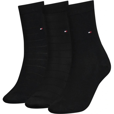 Tommy Hilfiger dámské ponožky 3 pack černé