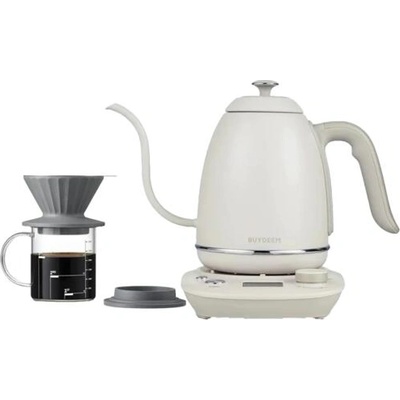 Buydeem K821-OW/EU електрическа кана с лебедова шийка 0.8L (1000W, 40-100°C, Keep Warm 90 мин, Oat White) (K821-OW/EU)