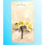 Galeria Hobby White and yellow paper florets