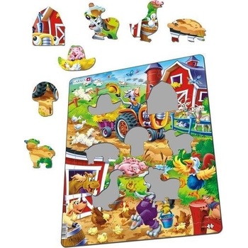 Larsen Maxi LA-US15 Пъзел с формички 22 броя Анимации (7023852118894) (7023852118894)