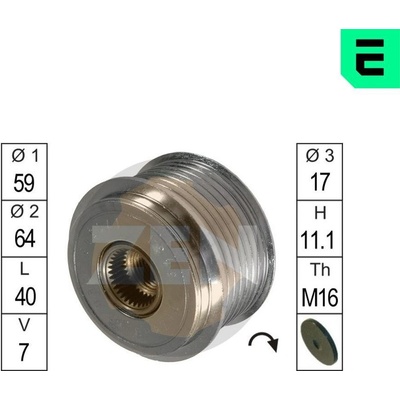 Voľnobeżka alternátora ERA ZN5431