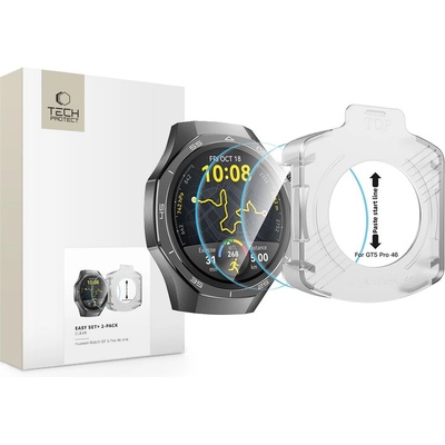 Szklo hartowane tech-protect easy set+ 2-pack huawei watch gt 5 pro (46 mm) clear (5906302318964)